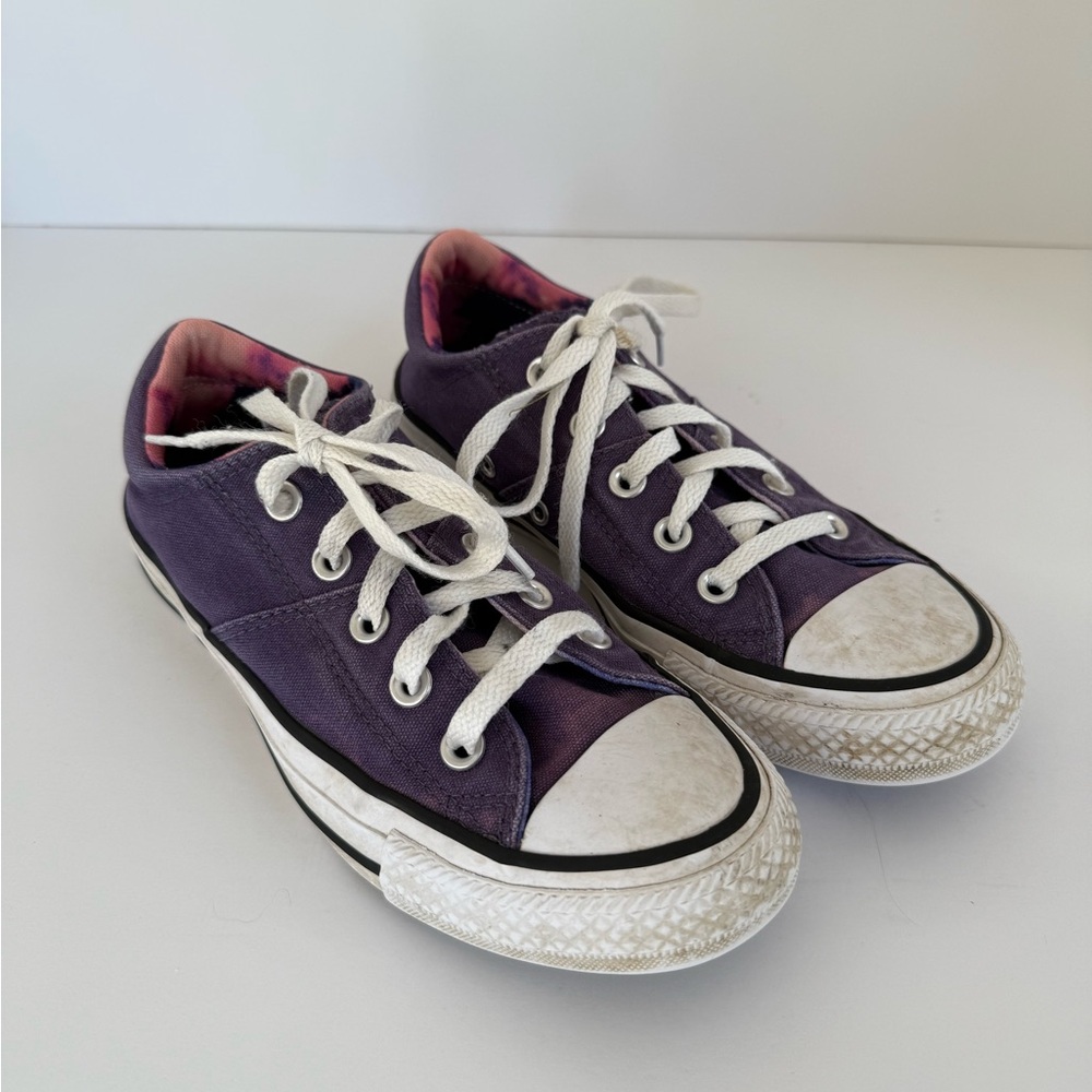 Converse All Star Purple Sneakers with White Laces